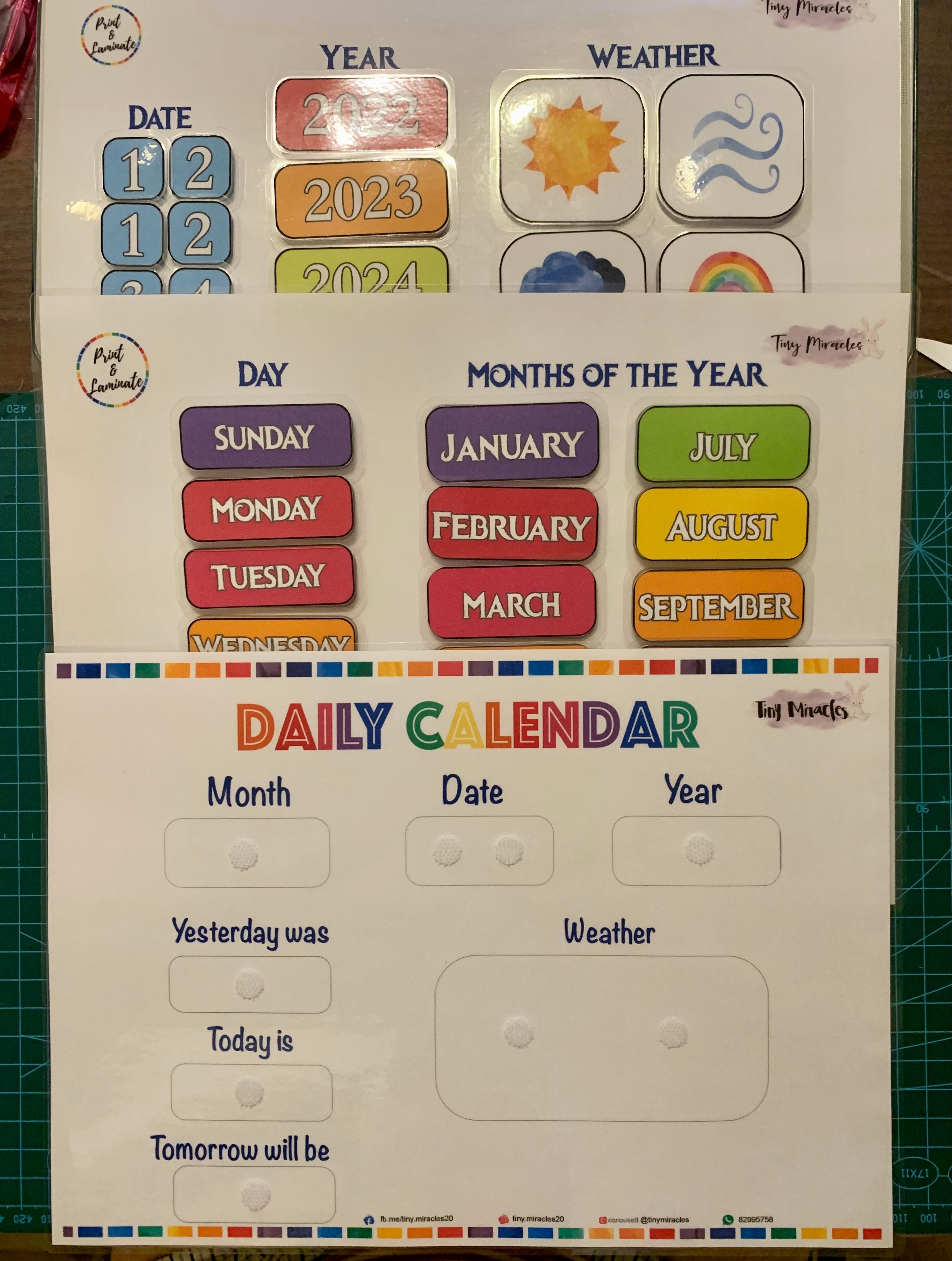 Daily Calendar | Kids Calendar Learning Tool