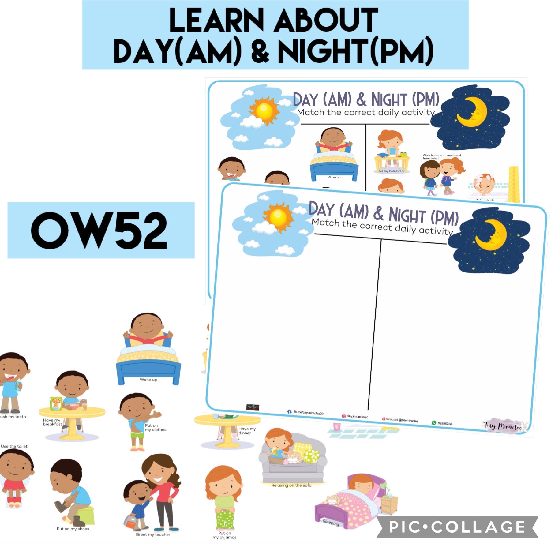 Day (AM) & Night (PM) Sorting
