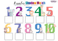 Number Shadow Match (1 to 10) | English or Chinese