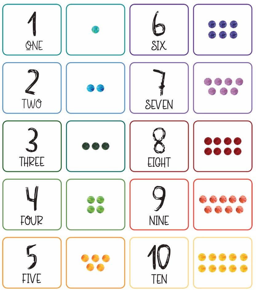 Counting Number Match | Shadow Number & Dot Counting Activity for Toddlers (English)