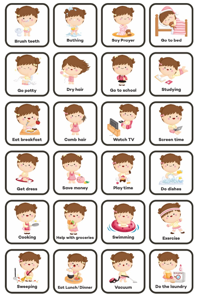 Routine/Chore Checklist - 24 cards included (OW67)
