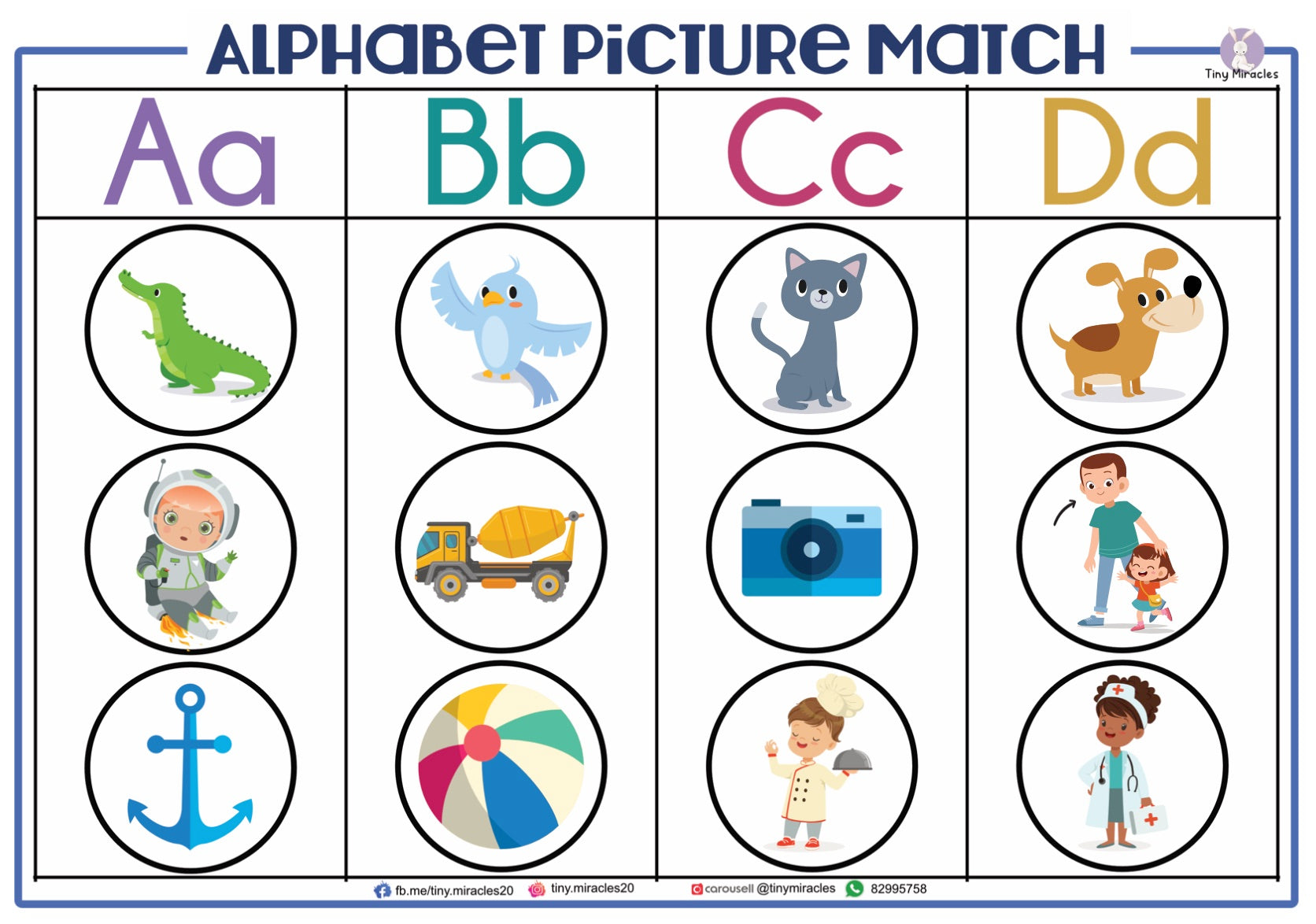 Alphabet Picture Matching with Tracing (OW72)