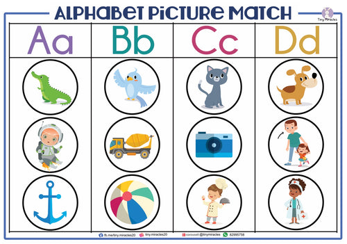 Alphabet Picture Matching with Tracing (OW72)