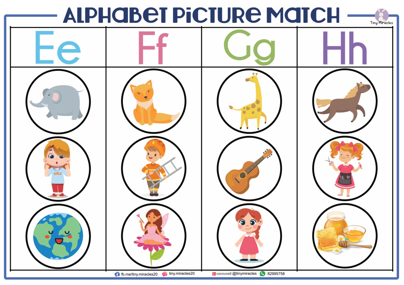 Alphabet Picture Matching with Tracing (OW72)