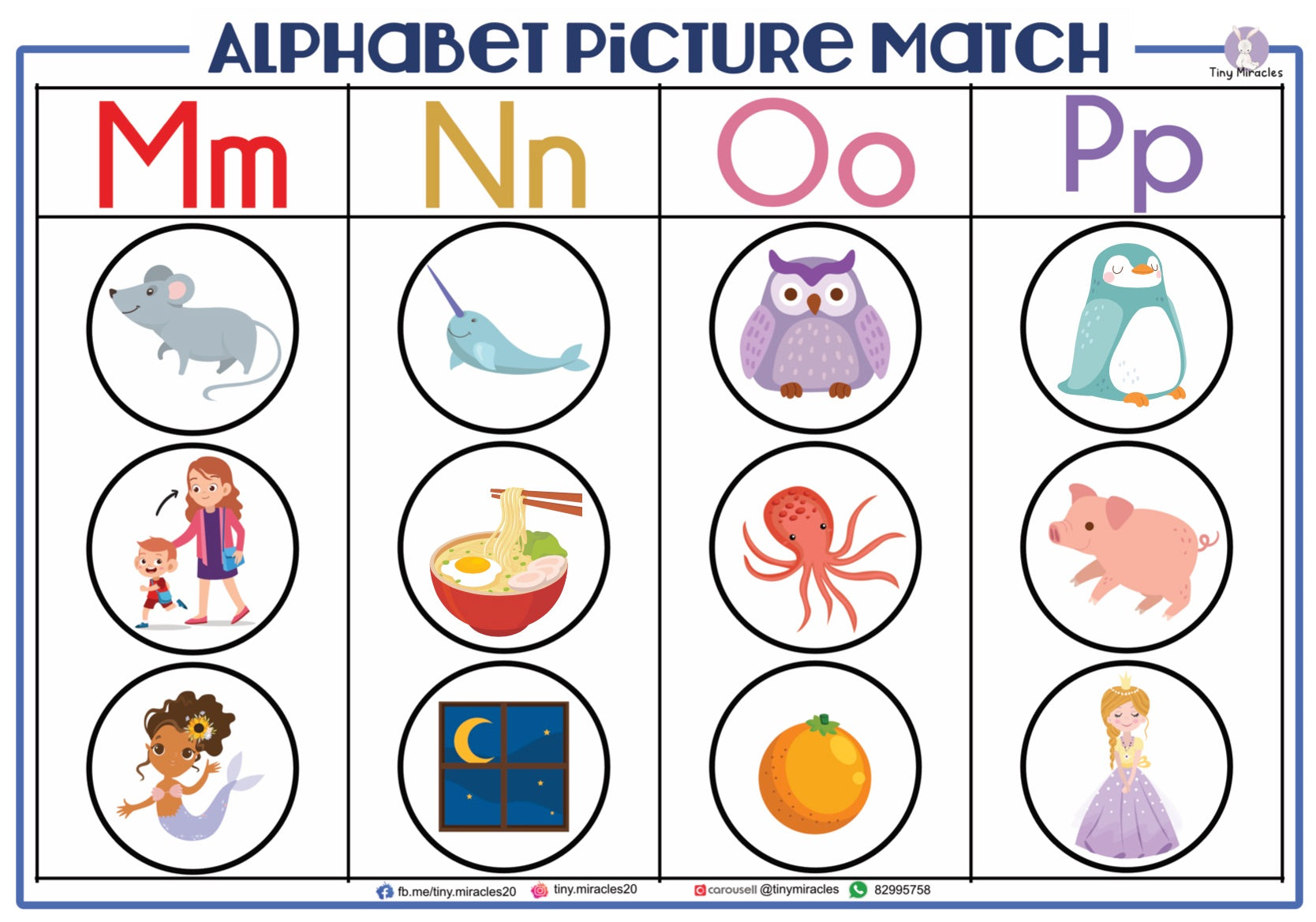 Alphabet Picture Matching with Tracing (OW72)