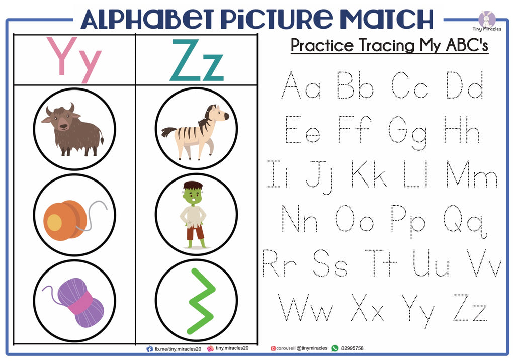 Alphabet Picture Matching with Tracing (OW72)