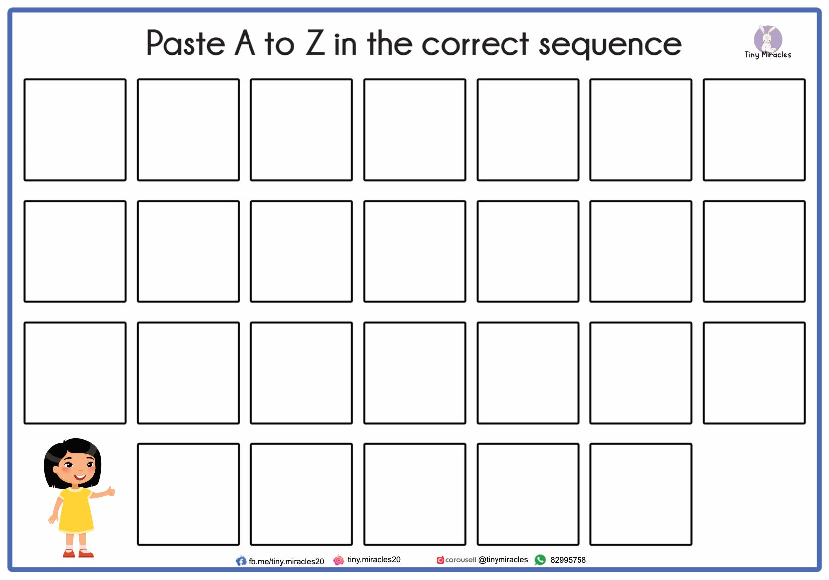 Arrange In Order Activity (OW73)