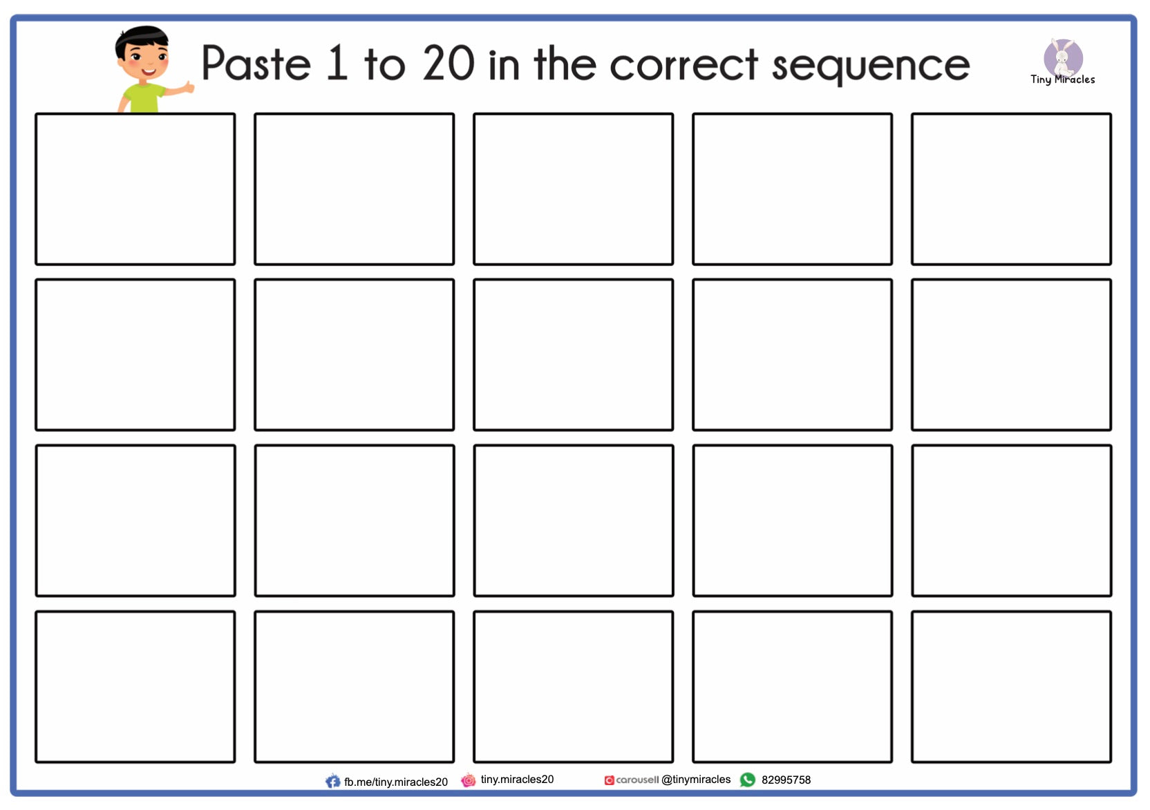 Arrange In Order Activity (OW73)