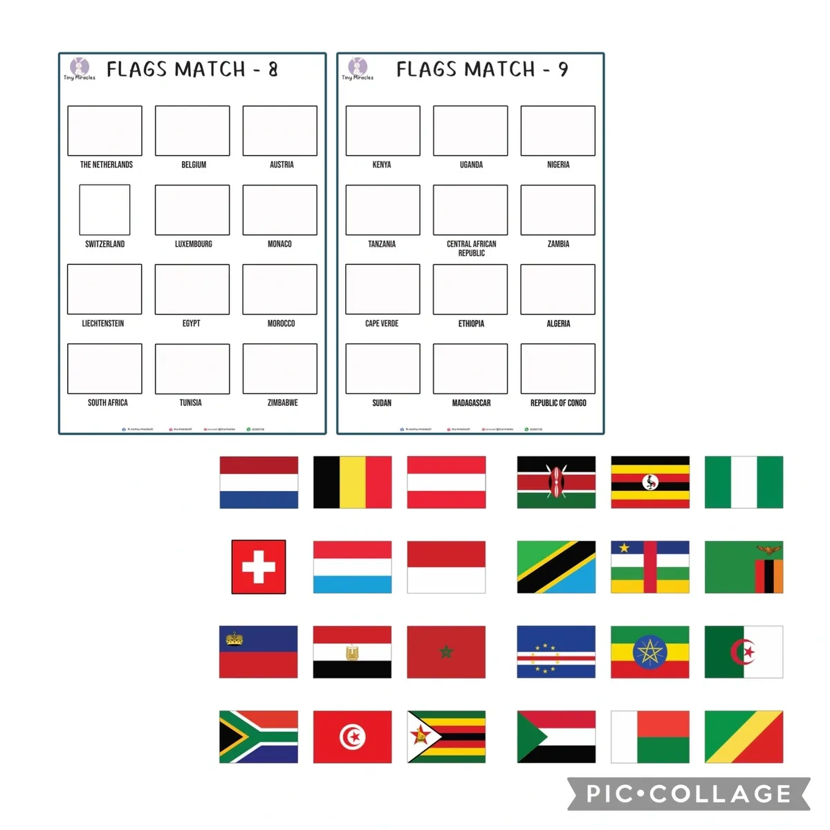 Flags Matching Activity | Learn World Flags Through Play!