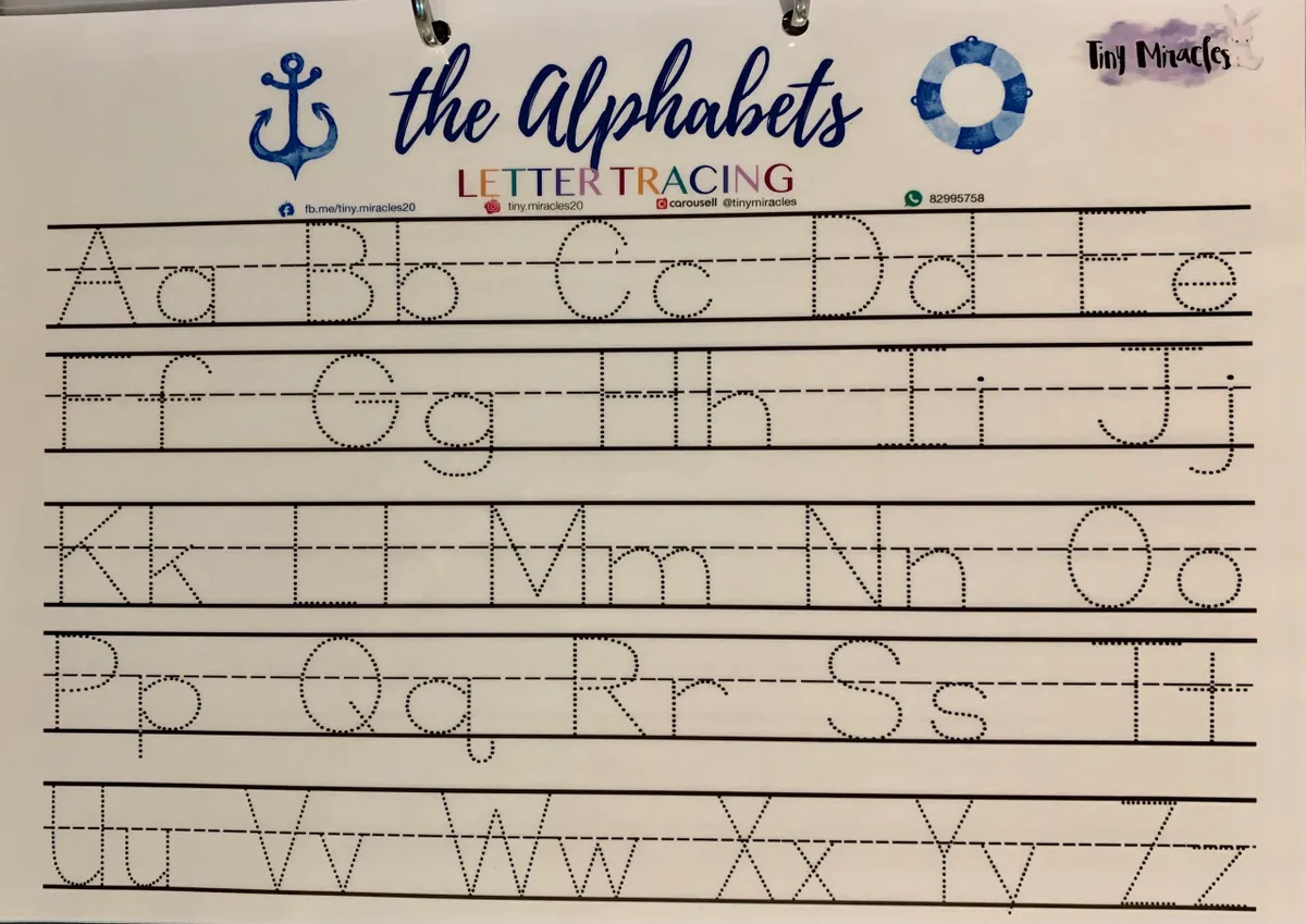 A4 Tracing Sheets / Handwriting Practice
