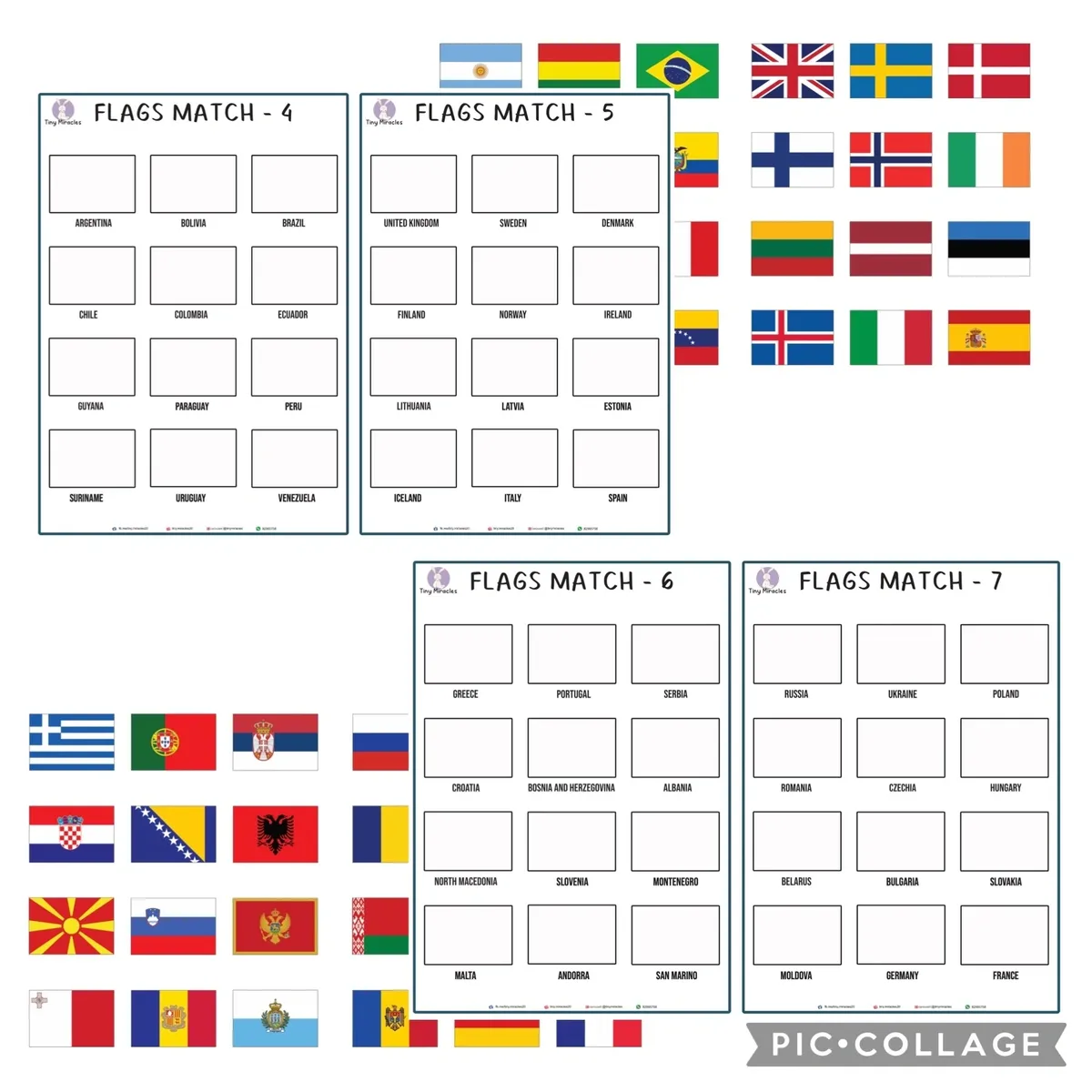 Flags Matching Activity | Learn World Flags Through Play!