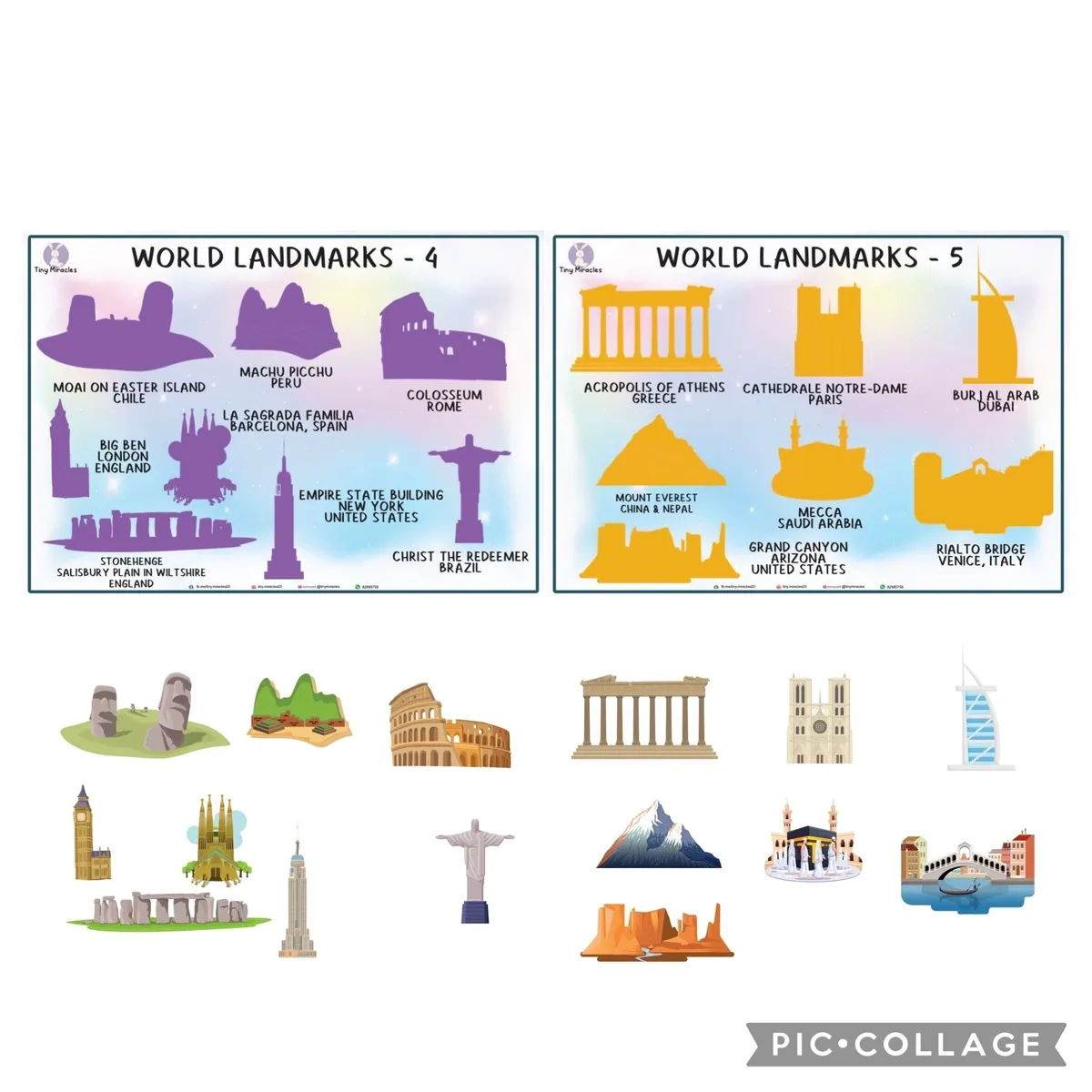 World Landmarks Shadow Match | Explore the Wonders of the World!