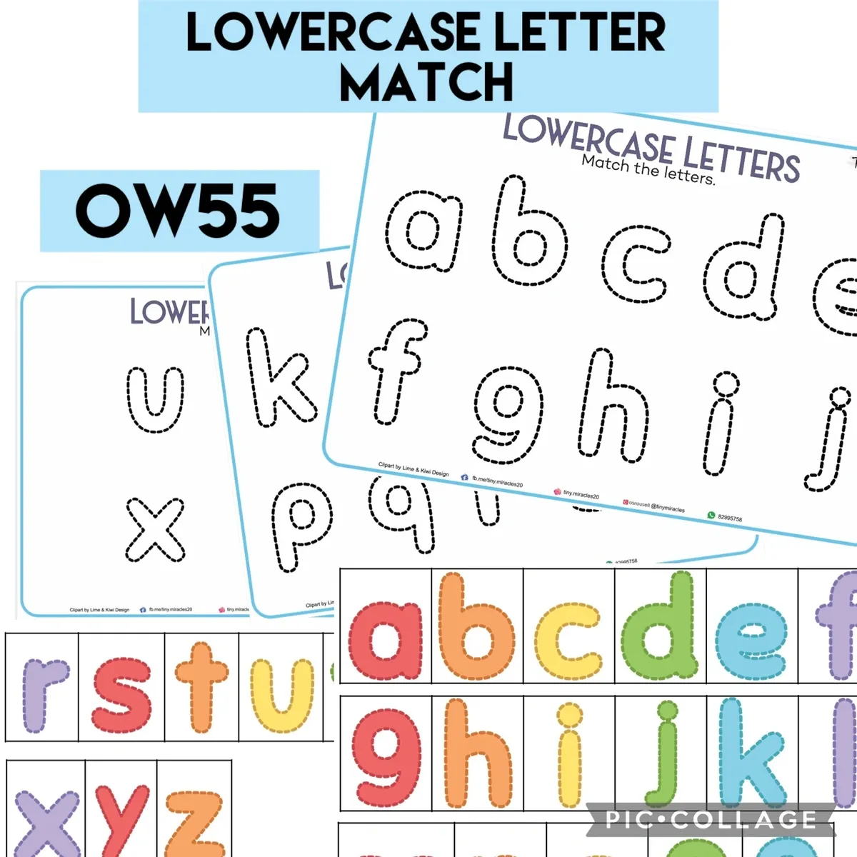 Uppercase & Lowercase Letter Match | Tiny Miracles (OW54 & OW55)