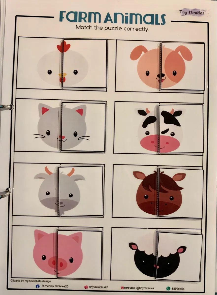 Puzzles (Farm, Woodland & Zoo Animals) OW61