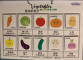 Vegetables Shadow Match (English & Chinese)