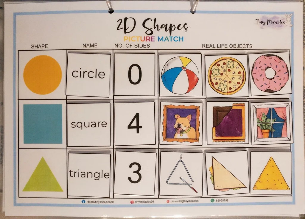 Math - 2D Shapes Picture Match
