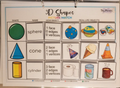 Math - 3D Shapes Picture Match