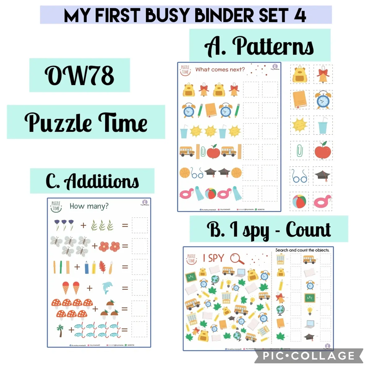 My First Busy Binder Set 4