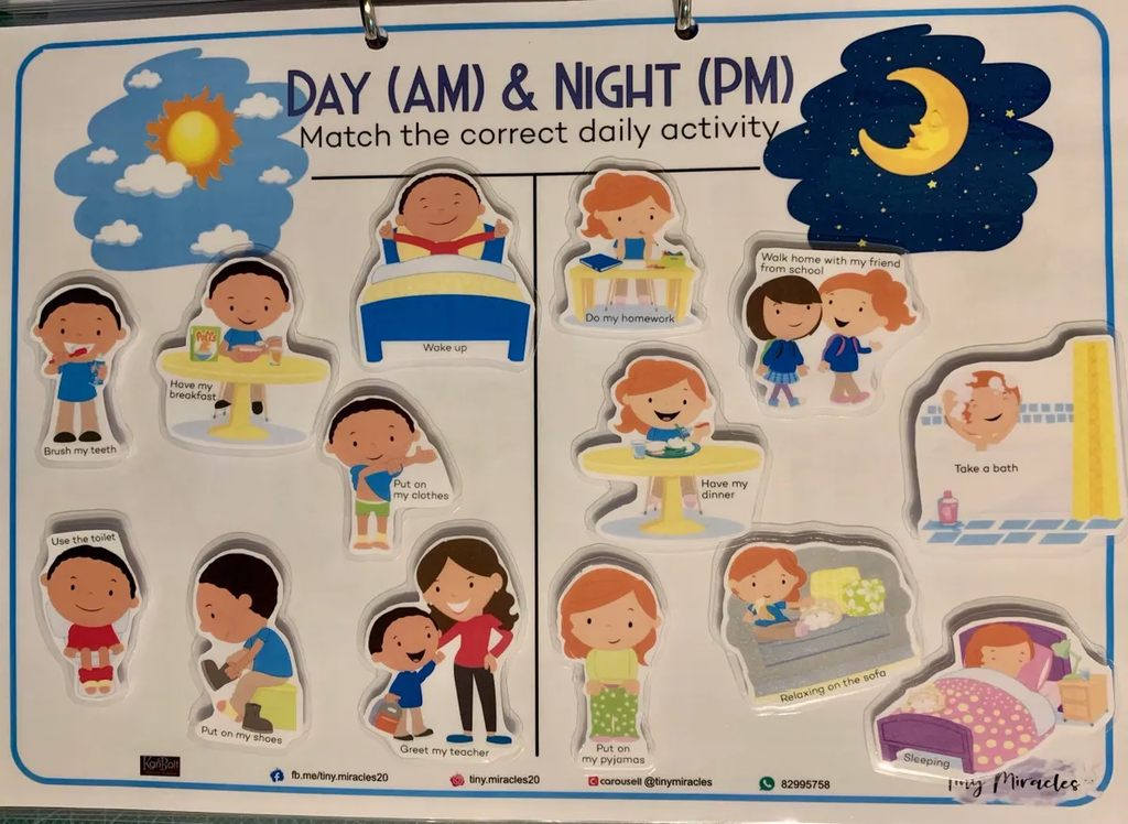 Day (AM) & Night (PM) Sorting