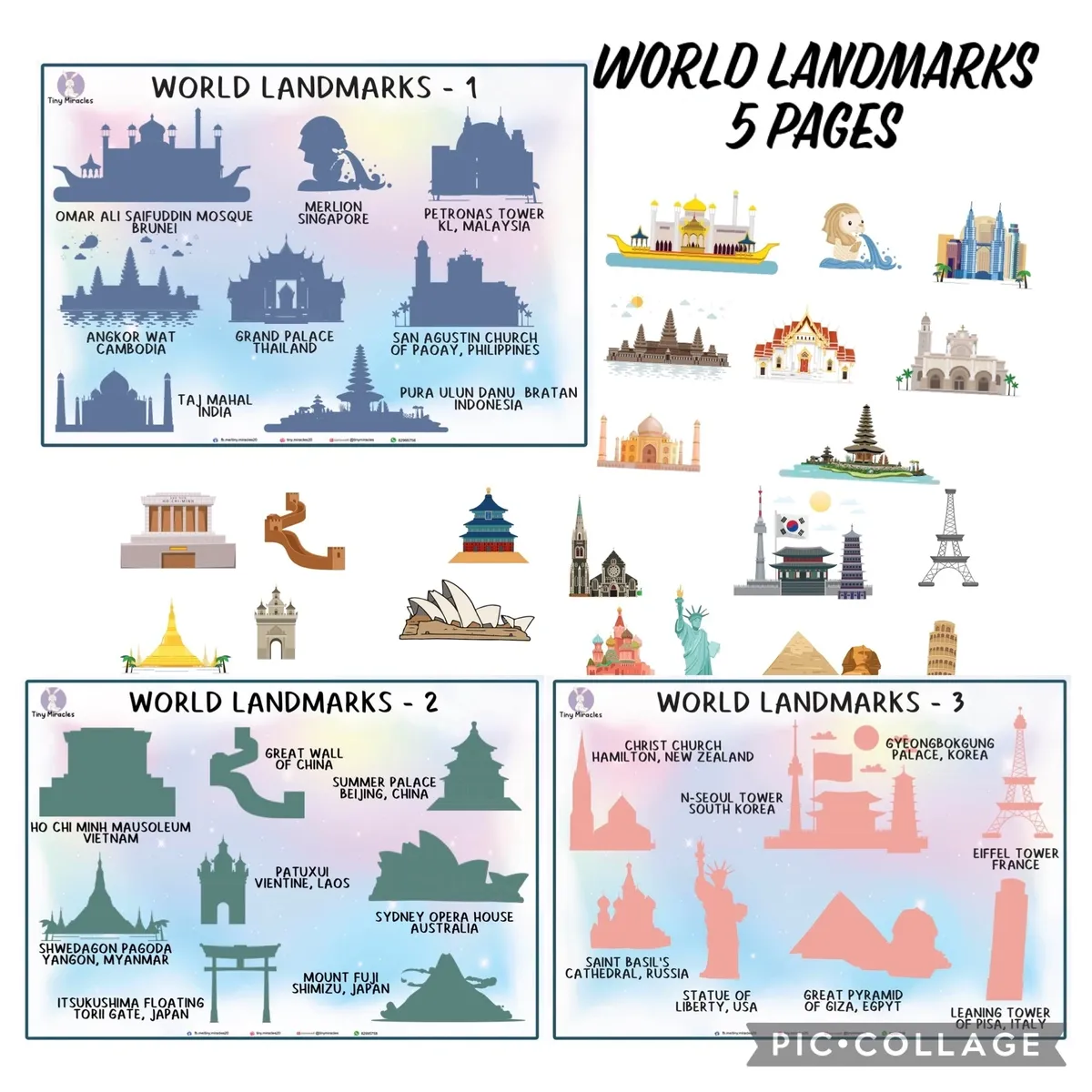 World Landmarks Shadow Match | Explore the Wonders of the World!