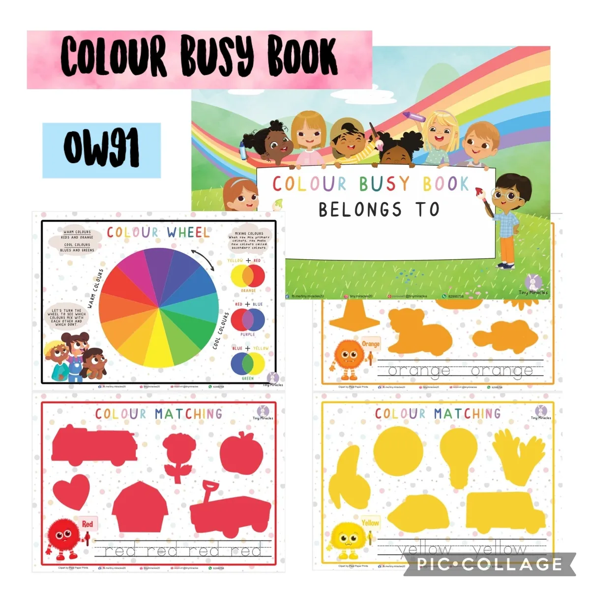 Colour Busy Book | Fun Hands-On Colour Learning for Toddlers