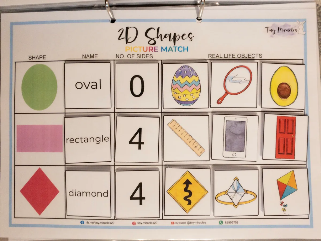 Math - 2D Shapes Picture Match