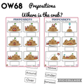 Prepositions – Where is the Crab? | 2-Page Language Activity (OW68)