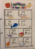 Learning The Opposites (English & Chinese)