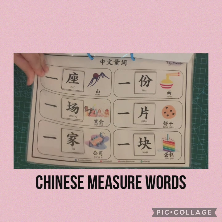 Chinese Measure Words 量词 Activity Book